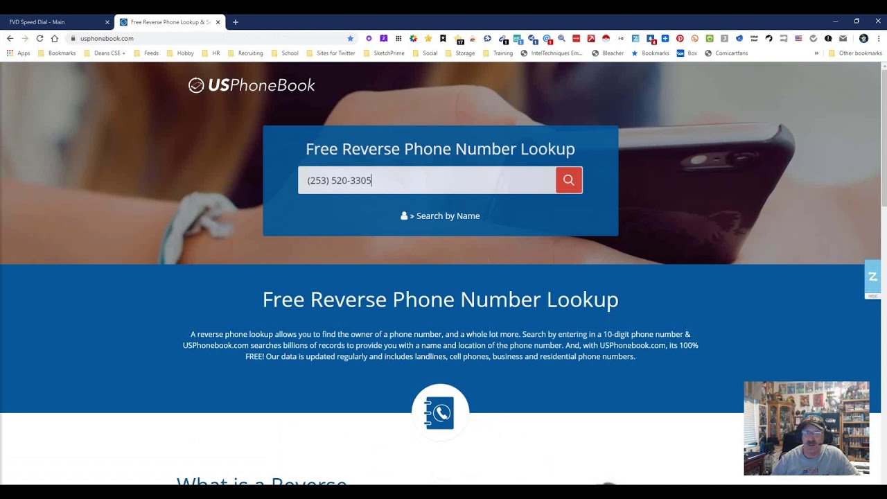 Website: Use US Phone Book to find people