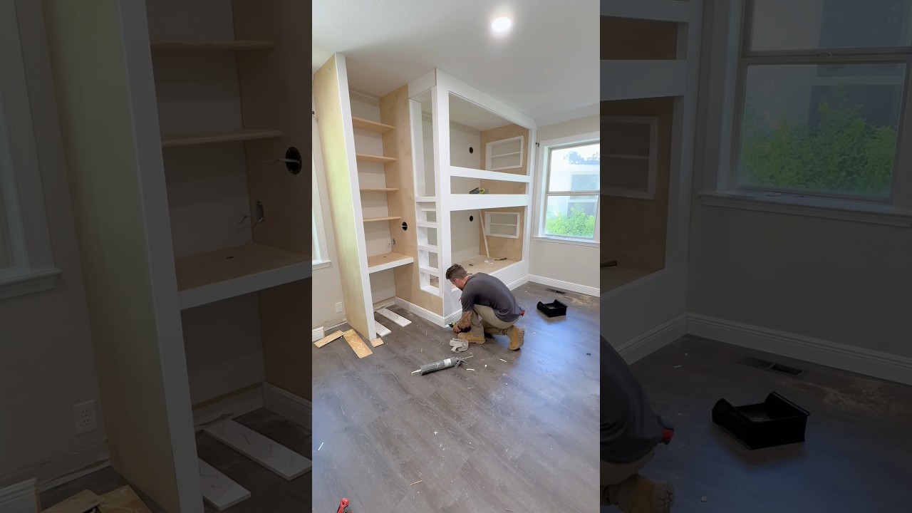 Do you like the custom built in bunk beds, or should I have done a premade bunkbed? #bunkbeds