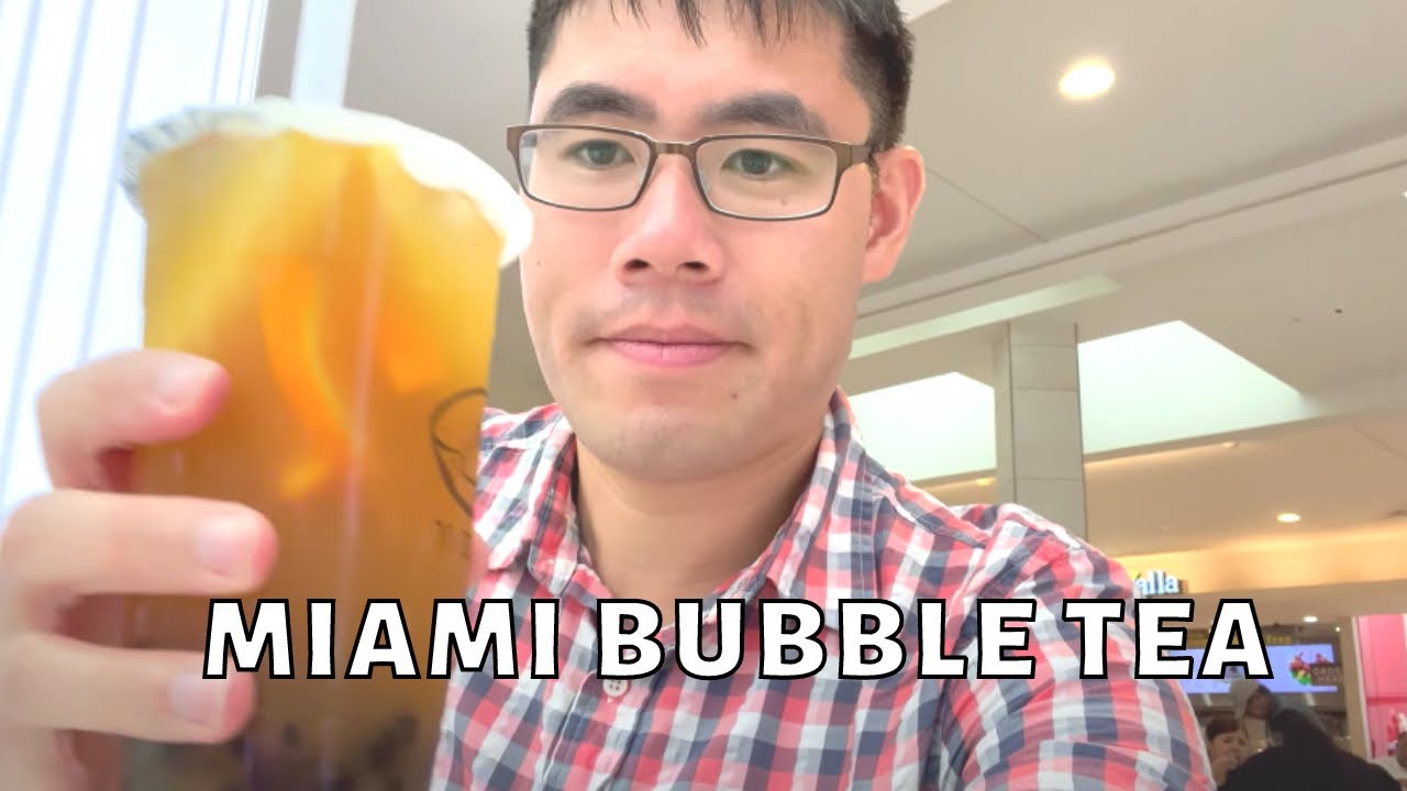 Drinking Bubble Tea in Miami from Yi-Fang Taiwan Fruit Tea