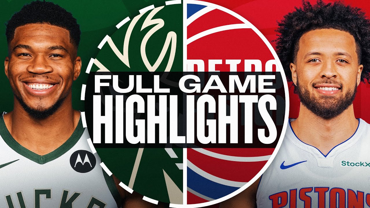 BUCKS at PISTONS | FULL GAME HIGHLIGHTS | April 11, 2025