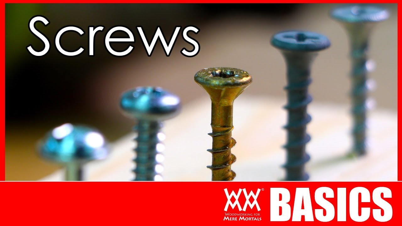 What kind of screw should I use? Woodworking Basics