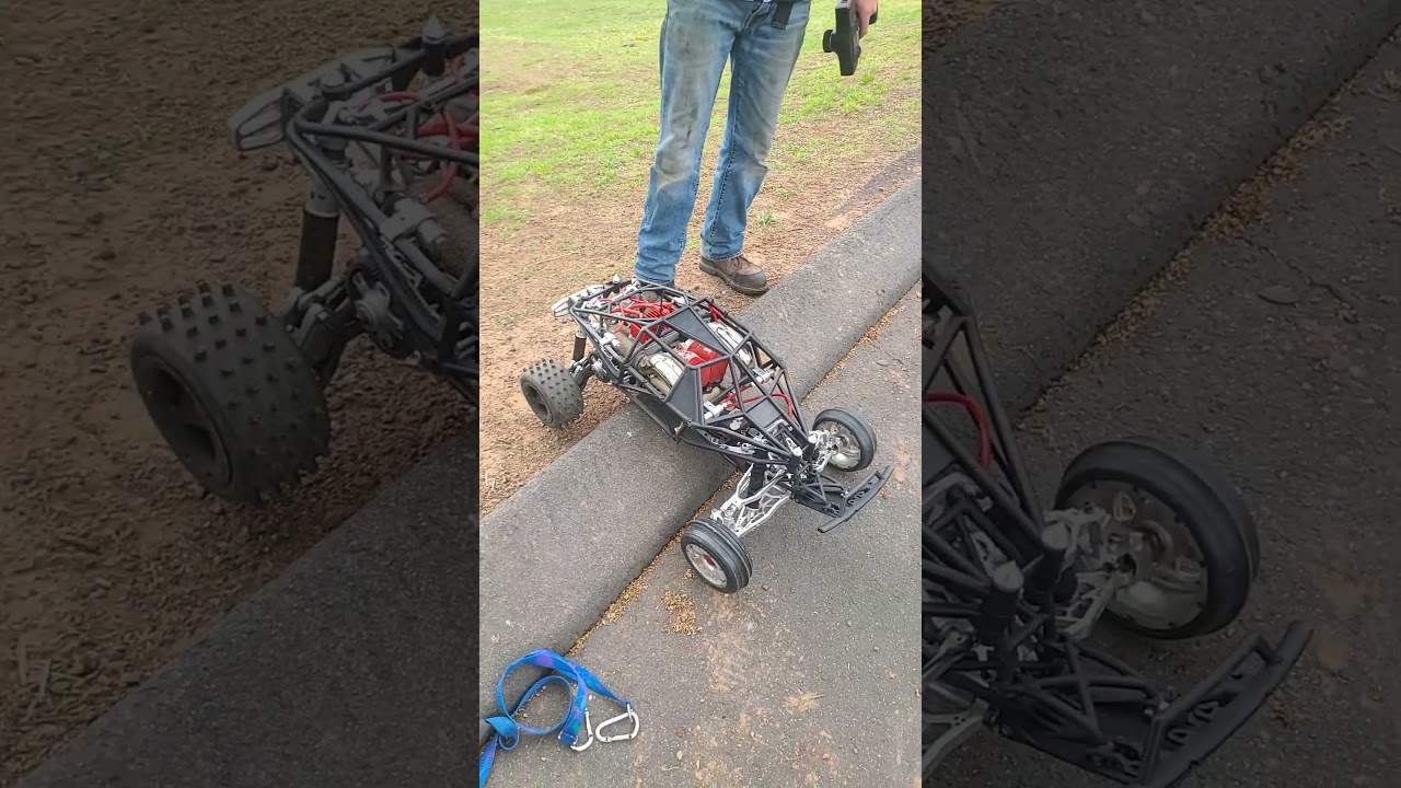 GAS POWER!!!! BAJA HPI MONSTER #RC #BRAAAAPPP!!!!!!