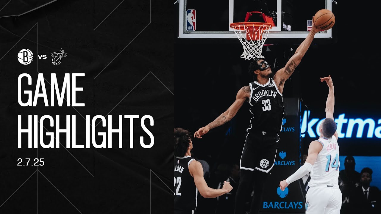 Nets Defense Clamps Miami's Offense In Second Half Comeback Win | Game Highlights