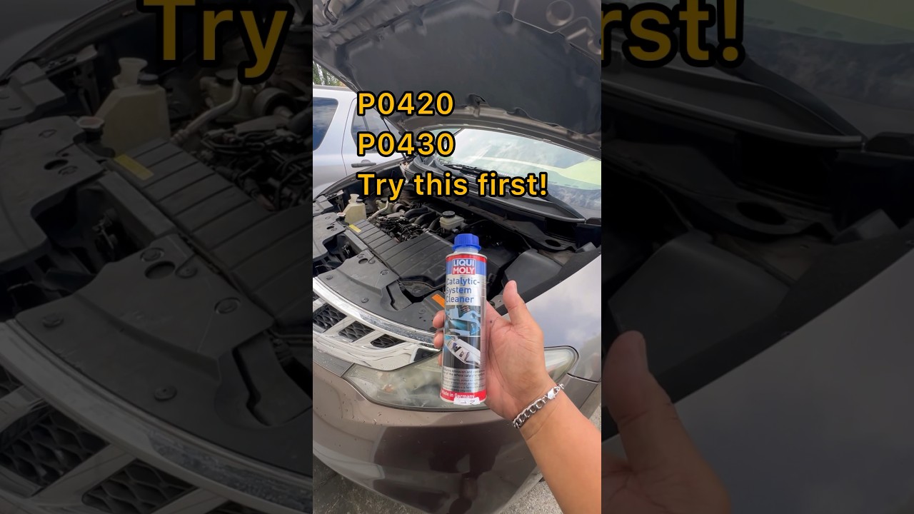 Try this first! P0420 P0430 Catalytic Converter Cleaner Fix! #shorts #tips #cars #viral #liquimoly