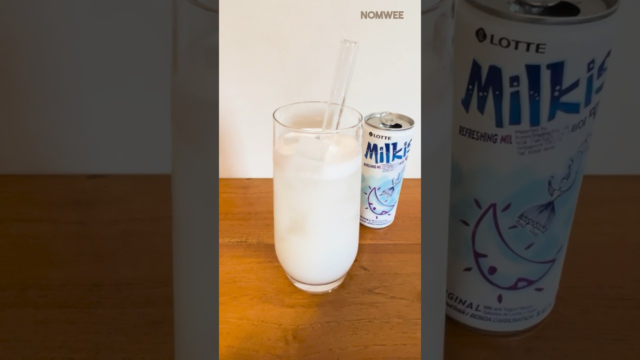 The ULTIMATE Original Flavor Milkis | Treat Yourself #milkis #koreandrinks #asmr #mukbang