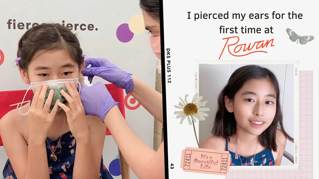I got my first ear piercing at Target X Rowan by nurse (review) | OhEllieFun