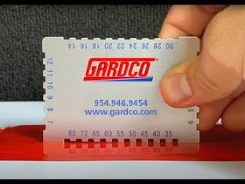 How to use a Wet Film Thickness Gauge