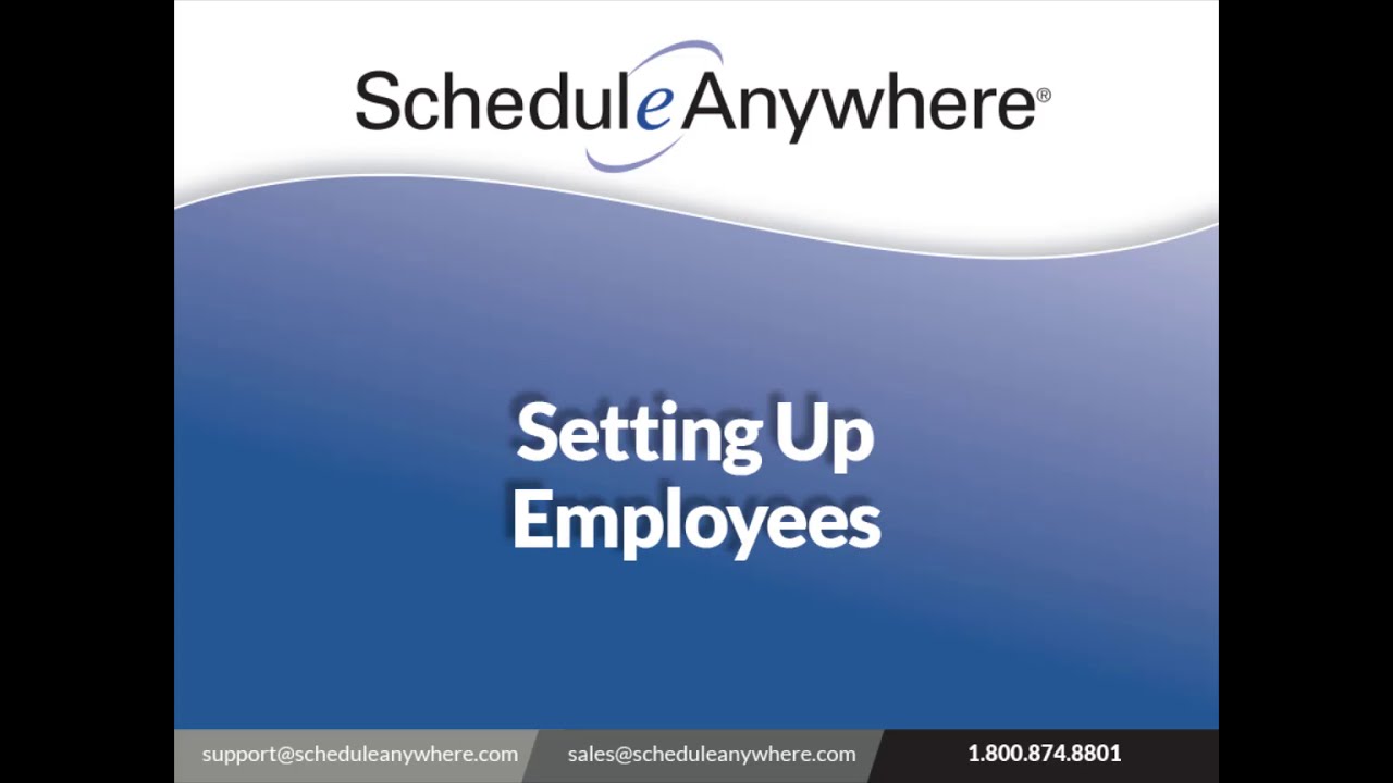 Setting Up Employees
