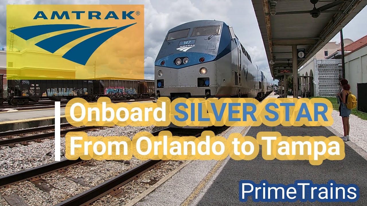 PrimeTrains - Onboard the Amtrak from Orlando to Tampa - Coach Seats!