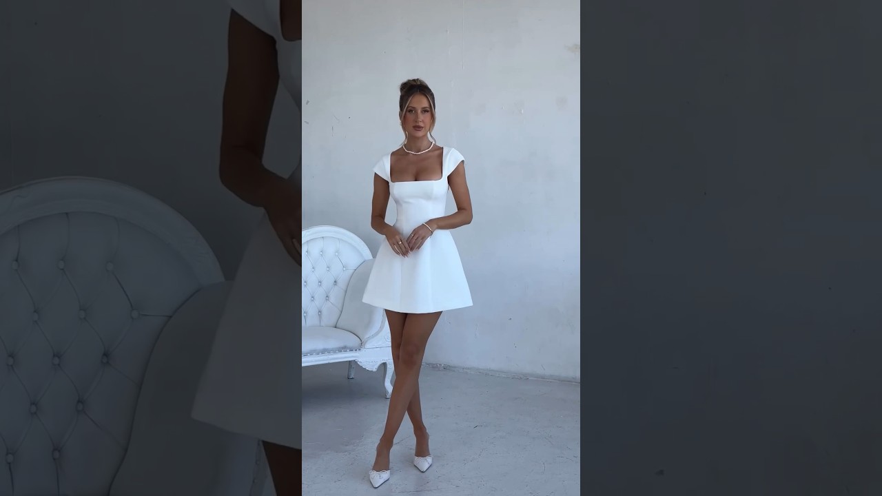 Stunning short white dress for girls latest fashion style 24 #dress #fashionstyle #latest