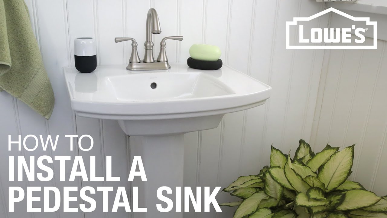 How to Install a Pedestal Sink