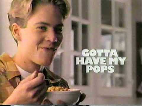 Paul Walker 1990 Kellog's Corn Pops Cereal Commercial