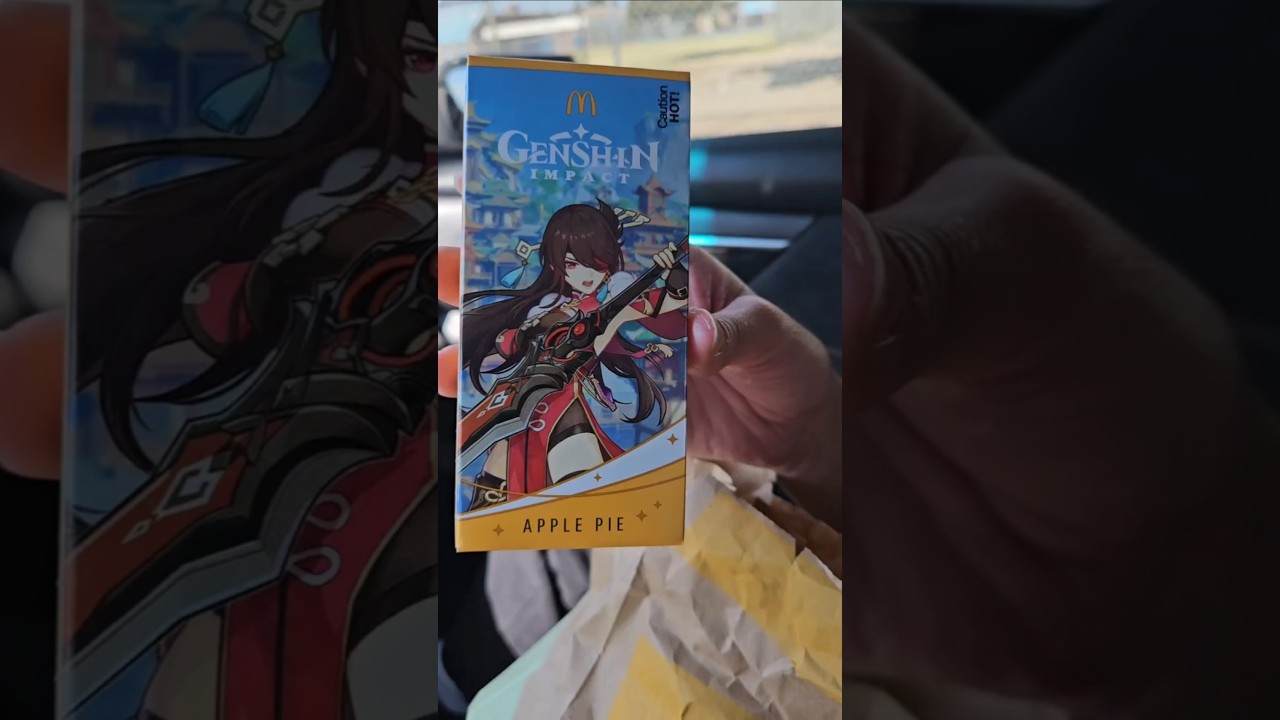 NEW Genshin Impact X McDonald's Collab Apple Pie Combo!! #food