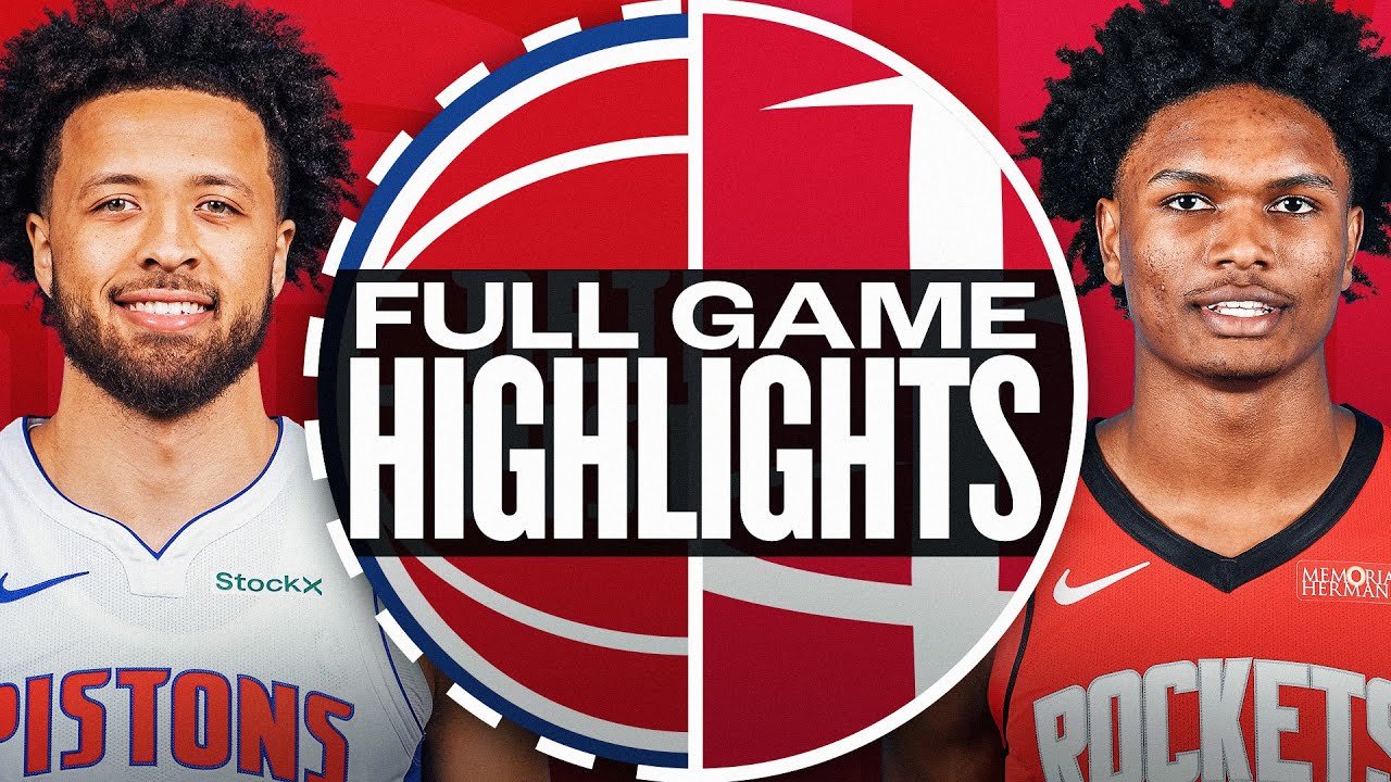 PISTONS at ROCKETS | FULL GAME HIGHLIGHTS | January 20, 2025