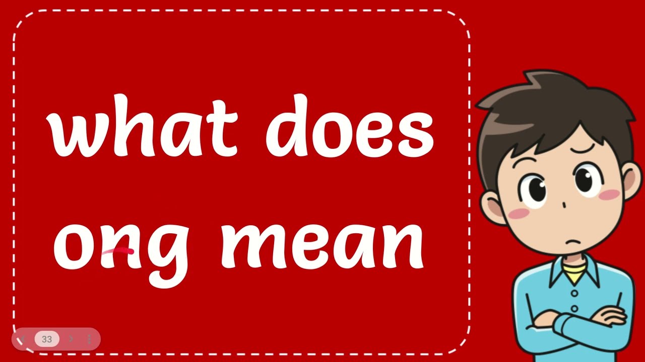 what does ong mean