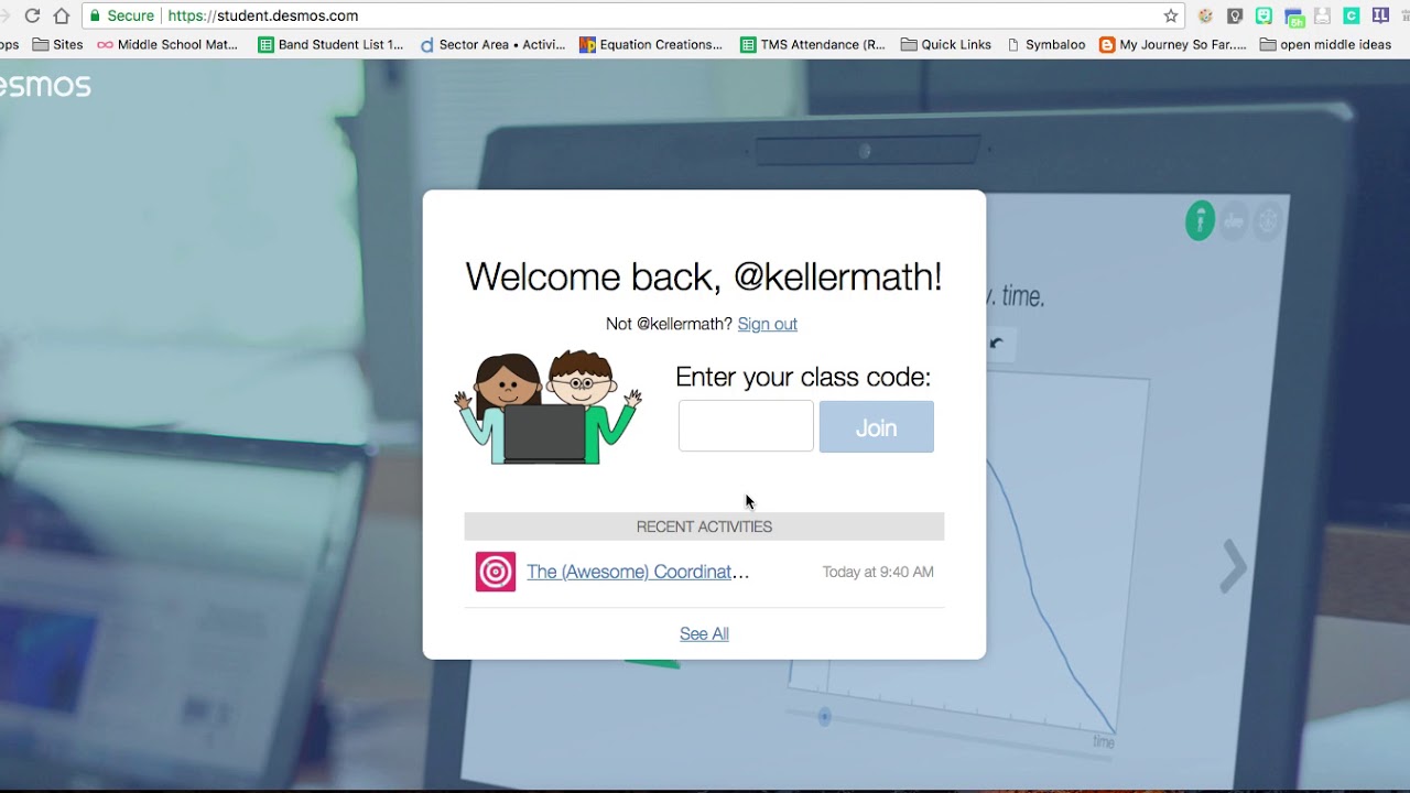 How to use student desmos com