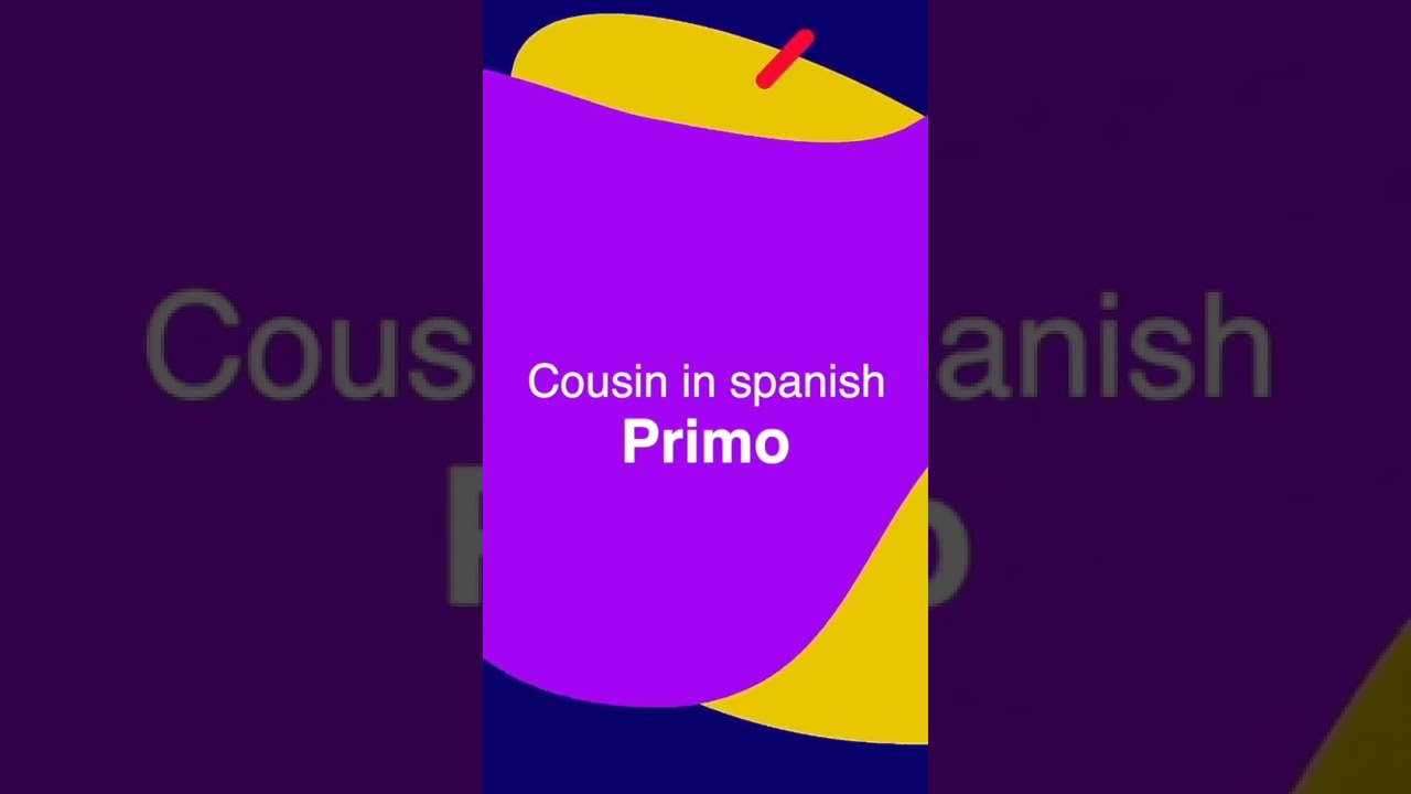 Cousin in spanish