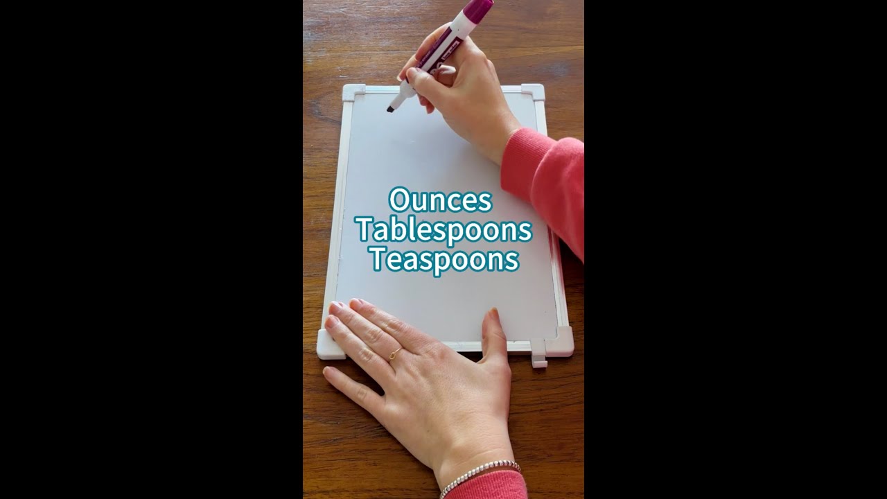 Ounces, Tablespoons, and Teaspoons