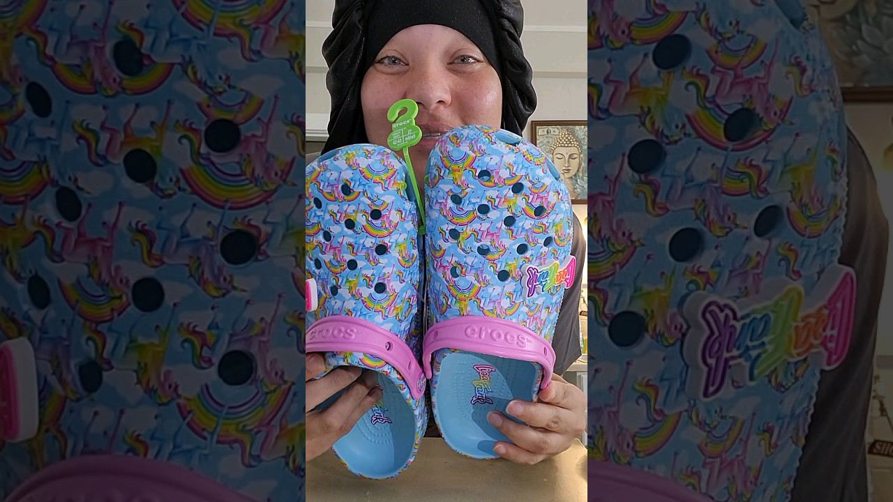 ✨️Lisa Frank crocs✨️ #lisafrank #crocs #nostalgia
