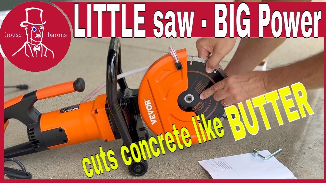 How to use a concrete saw | Concrete cutoff saw - VEVOR
