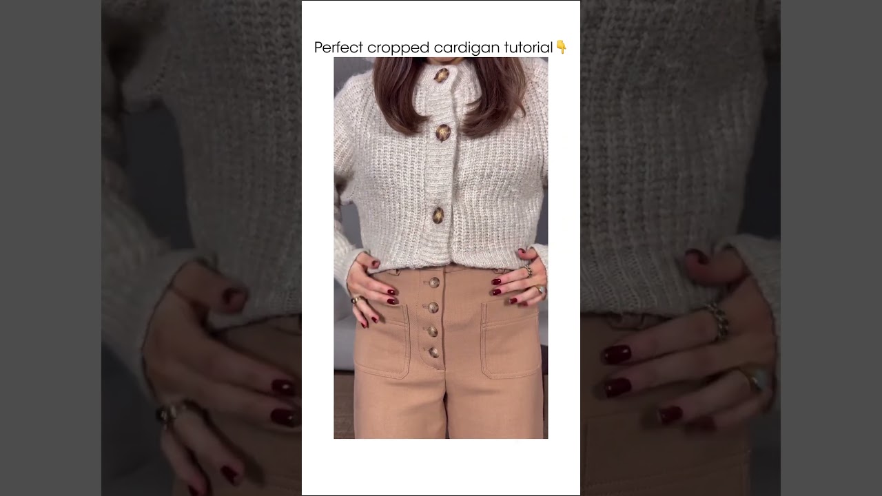 The Perfect Cropped Cardigan Hack You Need This Season! 🧶✨
