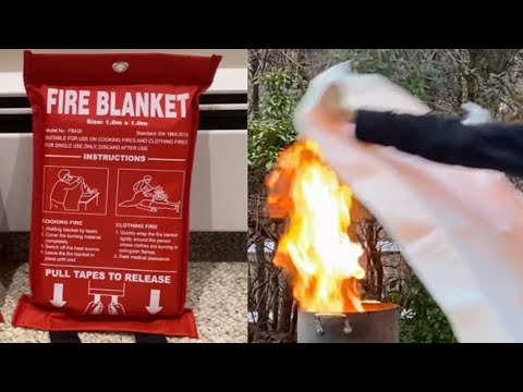 Do Fire Blankets Really Work? Testing Fire Blankets on Real Fires!!