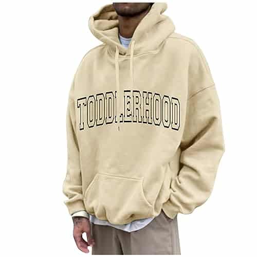 Heated Hoodies for Men Mens Zip Up Hoodie Shirts for Big and Tall Men Men Long Sleeve Black Shirt Light Weight Long Sleeve Men Plain Grey Long Sleeve Shirtï¼Khaki,X Largeï¼