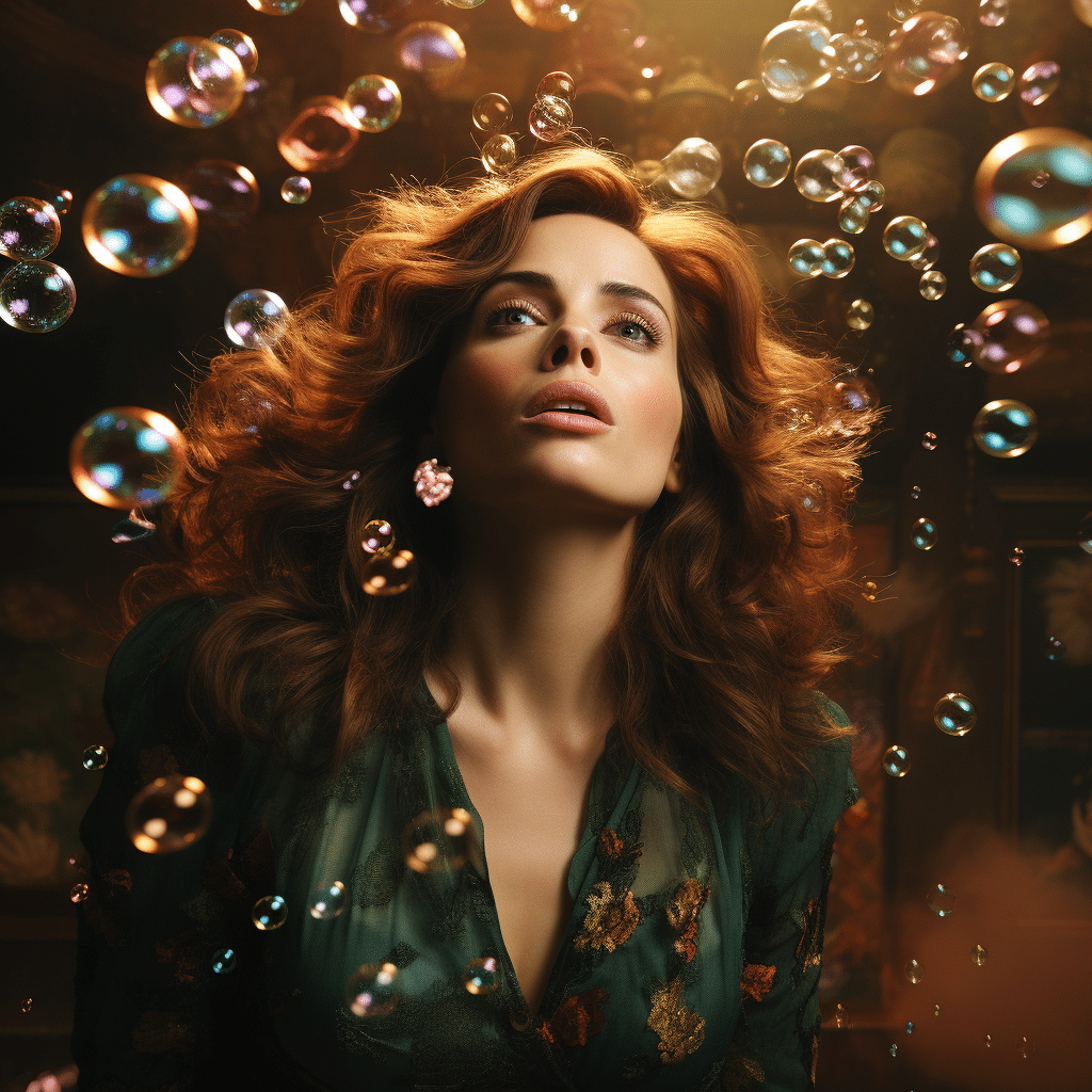 hayley atwell blowing bubbles
