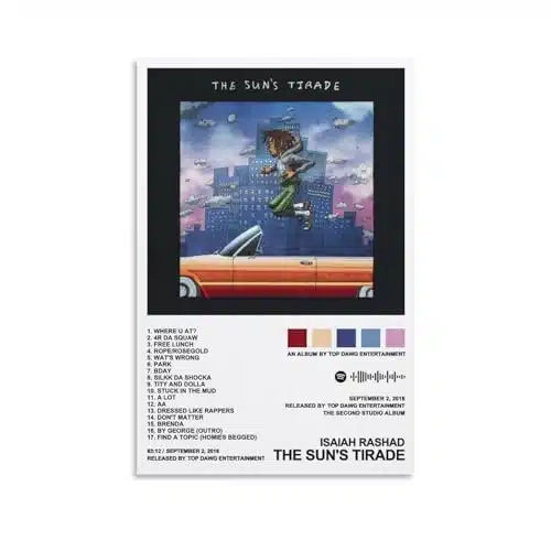 DAXXIN Isaiah Rashad  The Sun's Tirade Canvas Posters Wall Art Bedroom Office Room Decor Gift Unframe stylexinch(xcm)