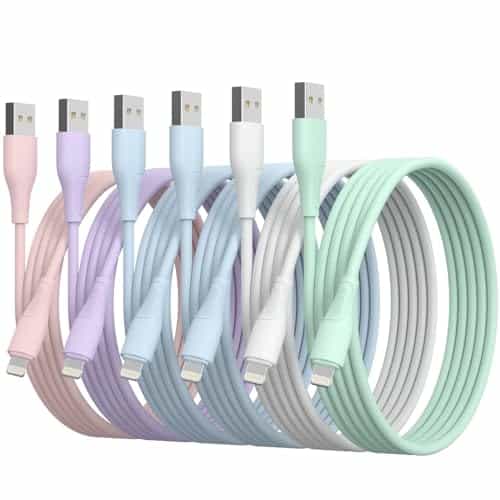 Pack(FT) Original [Apple MFi Certified] iPhone Charger Fast Charging Lightning Cable iPhone Charger Cord Compatible with iPhone Pro MaxXS MAXXRXSXPlus iPad AirPods