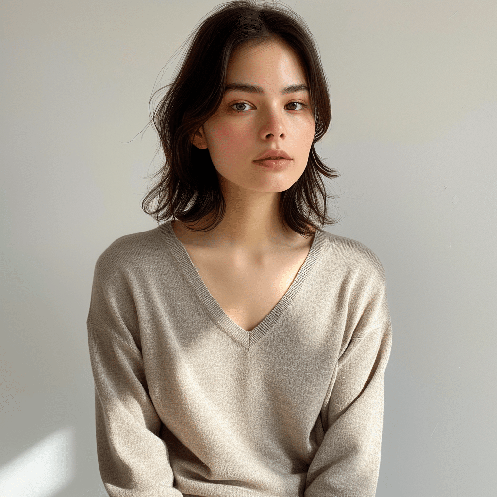 v neck sweater