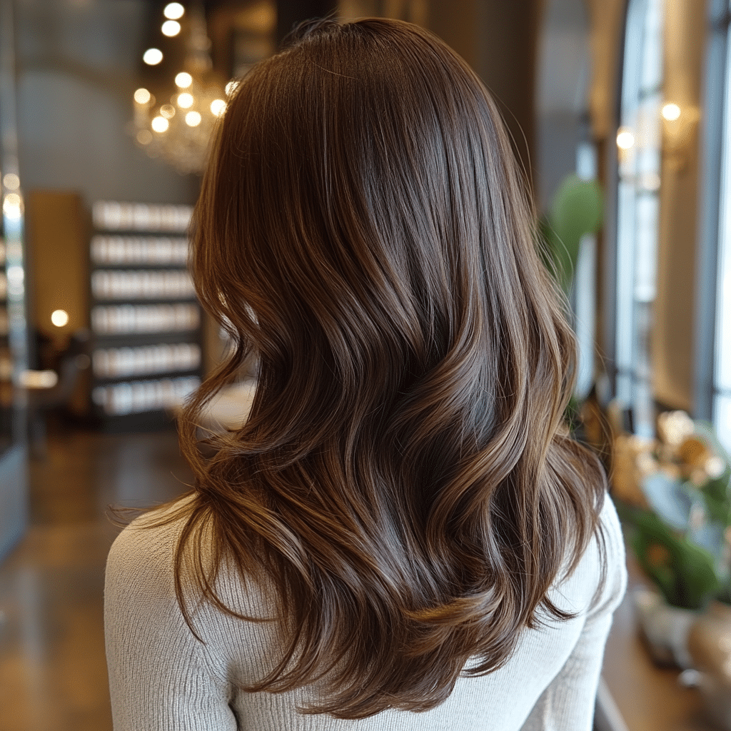 chocolate brown hair