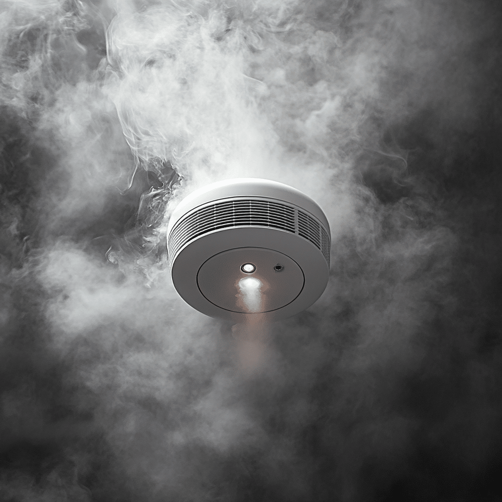 smoke alarm chirping
