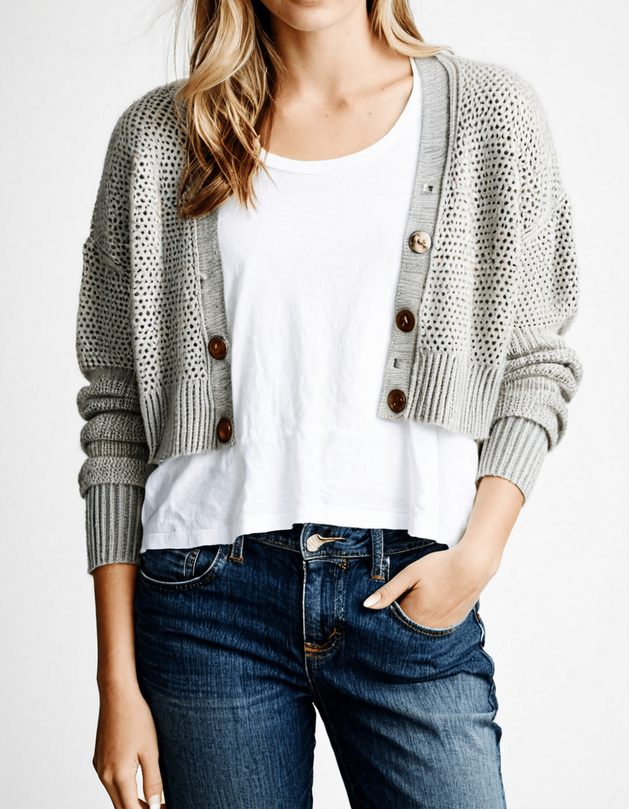 cropped cardigan