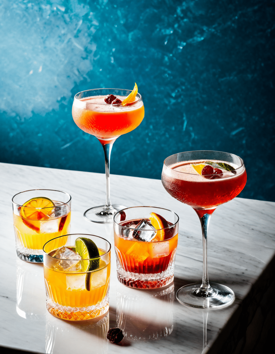 on the rocks cocktails
