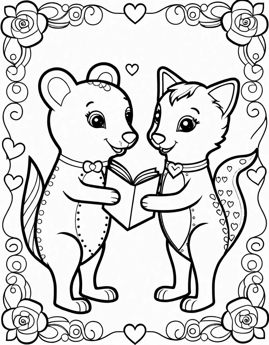 valentines coloring pages