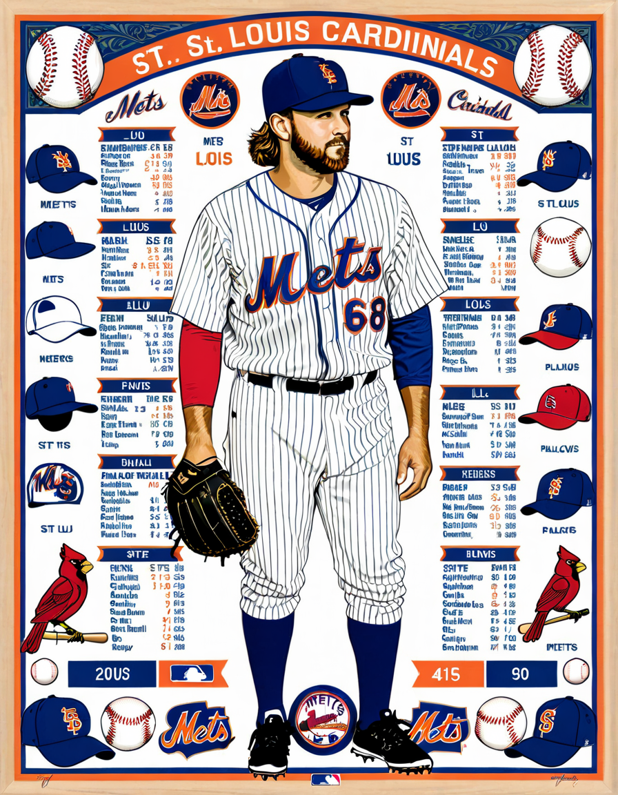 mets vs st louis cardinals match player stats