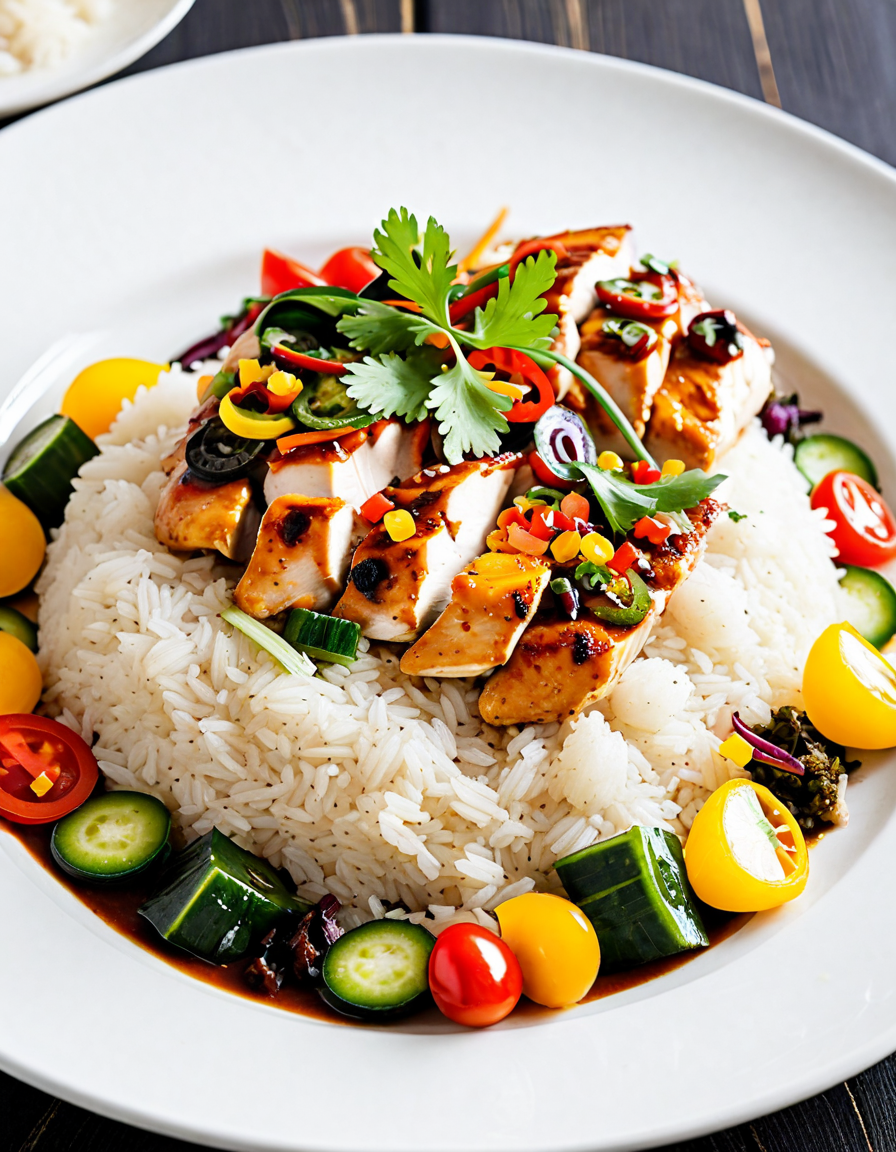 chicken over rice