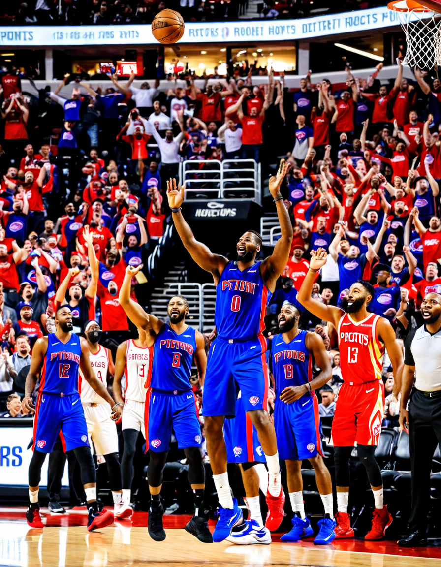 detroit pistons vs houston rockets match player stats
