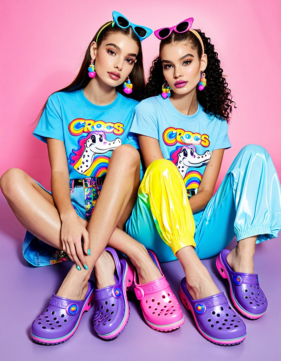 lisa frank crocs