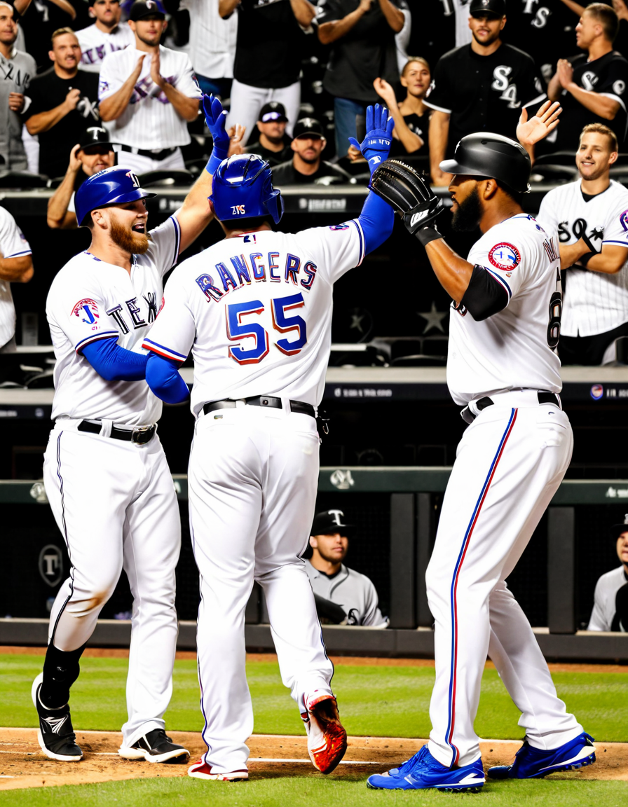texas rangers vs white sox match player stats