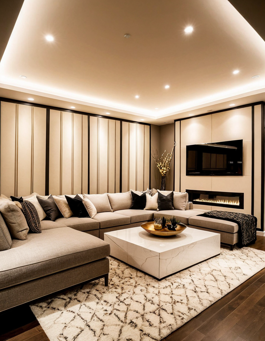 u shaped sectional